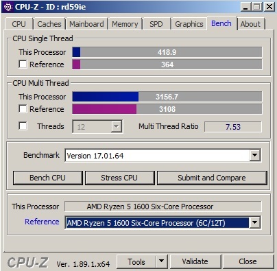 Фото Процесор AMD Ryzen 5 1600 (YD1600BBAEBOX) від користувача zetnet