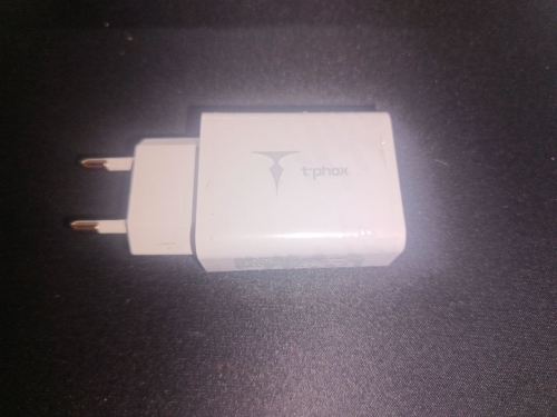 Фото Мережевий зарядний пристрій T-PHOX Speedy 20W 2Ports Type-C + USB Charger White від користувача mandragor971
