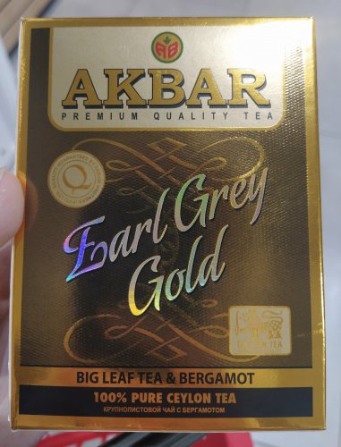 Фото Ерл Грей, чай із добавками Akbar Чай черный Earl Grey Gold, 80 г (5014176012625) від користувача Isolar