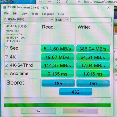 Фото SSD накопичувач ADATA Ultimate SU650 120 GB (ASU650SS-120GT-R) від користувача savaof