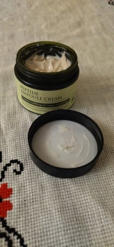 Фото крем для обличчя Mizon Крем для лица  Peptide Ampoule Cream с пептидами, 50 мл від користувача Катруся