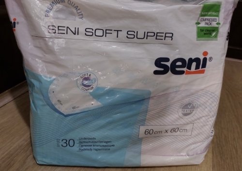 Фото Пелюшки для дорослих, Підгузки для дорослих Seni Пелюшки Soft Super 40х60 30 шт від користувача Maya