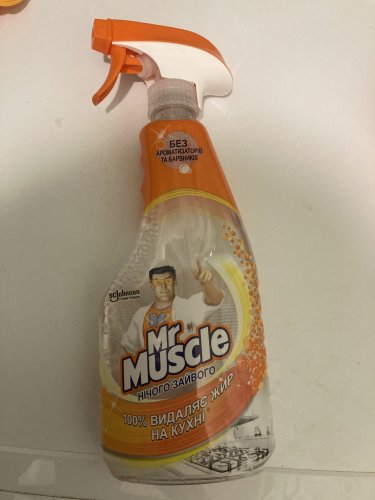 Фото Спрей для прибирання Mr Muscle Чистящее средство для кухни Свежесть лимона 450 мл (4823002002690) від користувача Sanya20