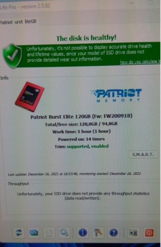 Фото SSD накопичувач PATRIOT Burst Elite 120 GB (PBE120GS25SSDR) від користувача Alex Qwert