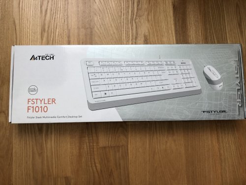 Фото Комплект (клавіатура + миша) A4Tech Fstyler F1010 White від користувача barmaleikin
