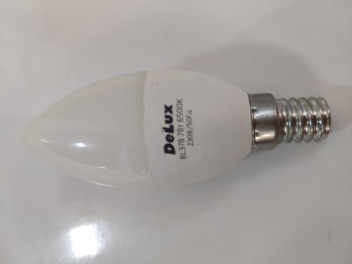 Фото Світлодіодна лампа LED DeLux LED BL37B 5W 4100K 220V E14 (90002754) від користувача Ан