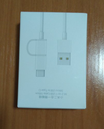 Фото Кабель Micro USB/USB Type-C Xiaomi USB cable 2 in 1 Micro USB + Type-C 1m White від користувача 