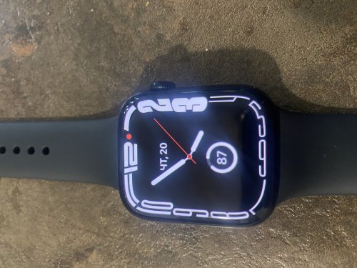 Фото Смарт-годинник Apple Watch Series 7 GPS 45mm Midnight Aluminum Case With Midnight Sport Band (MKN53/MKNN3) від користувача Mihon
