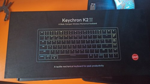 Фото Клавіатура Keychron K2 84 keys, Aluminum Frame Hot-Swap Gateron RGB, Blue (K2C2H_KEYCHRON) від користувача Ростислав
