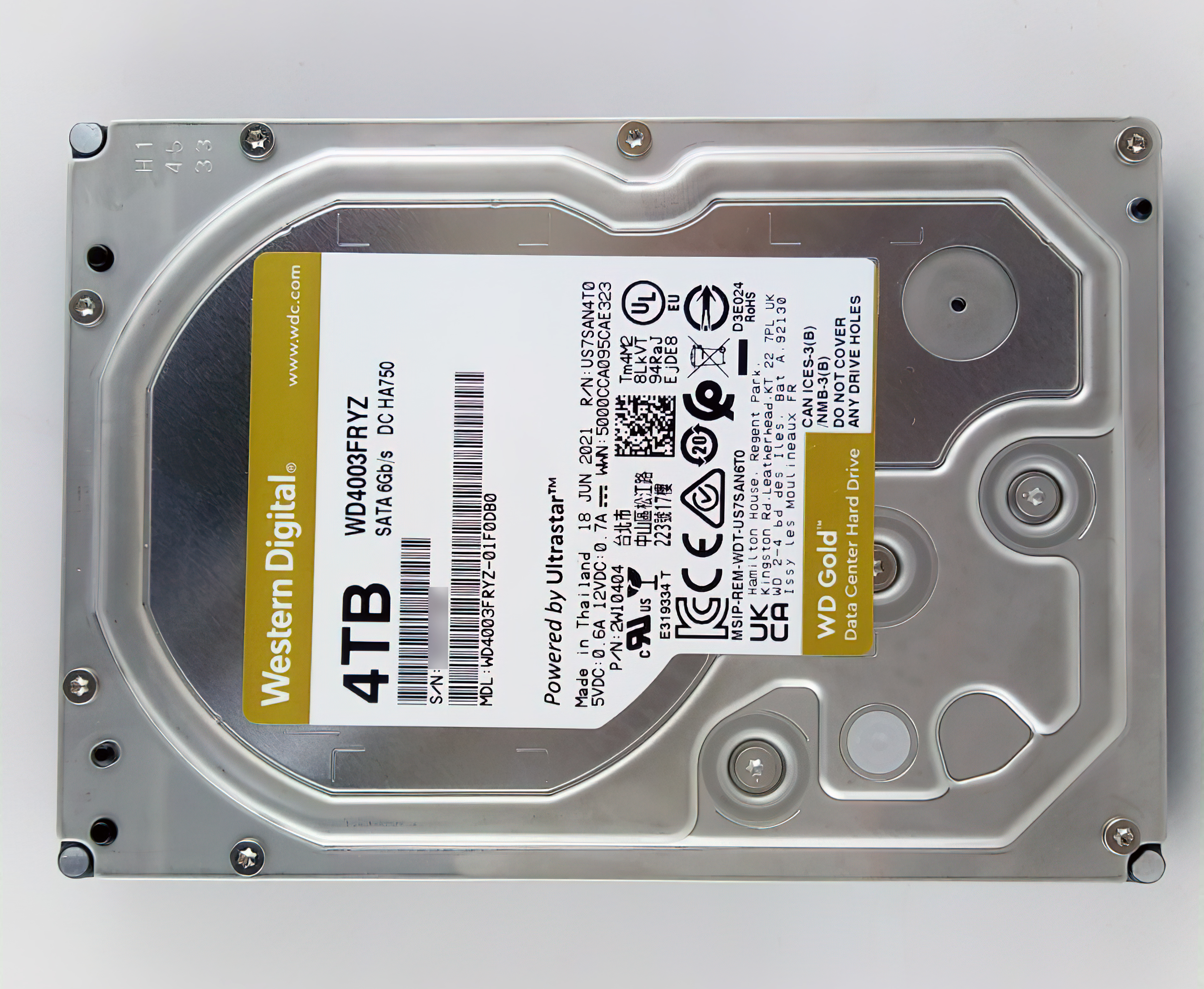 全日本送料無料 Western Digital ウエスタンデジタル 22TB WD Gold