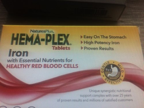 Фото Біологічно-активна добавка Nature's Plus Комплекс витаминов и минералов (Hema-Plex) 10 таблеток медленного высвобождения від користувача 4521
