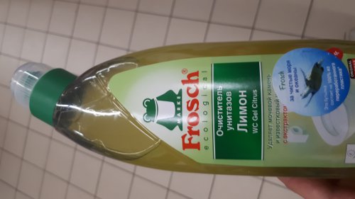 Фото Рідкий засіб для прибирання Frosch Чистящее средство для унитазов Лимон 750 мл (4009175170507) від користувача Serhii Mykhelev