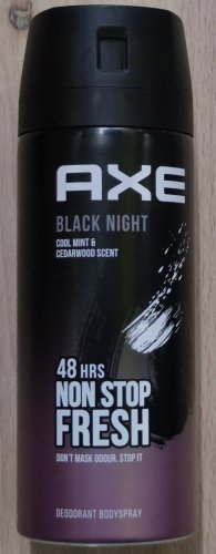 Фото чоловіча Axe Дезодорант-аерозоль для чоловіків  Black Night, 150 мл 150 мл (8690637879203) від користувача Serhii