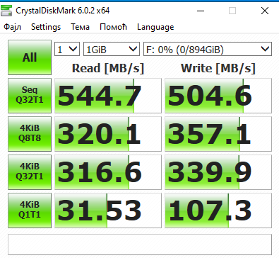 Фото SSD накопичувач PATRIOT Burst 960 GB (PBU960GS25SSDR) від користувача taykon