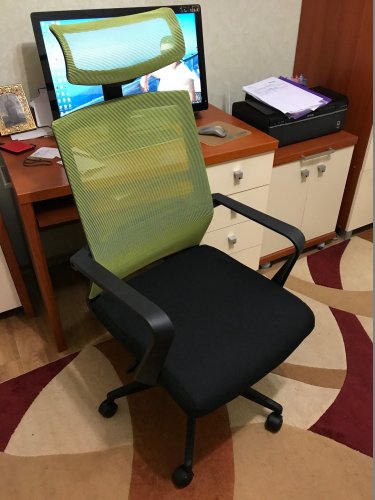 Фото Офісне крісло для персоналу Art Metal Furniture Neon лайм/черный (521184) від користувача Monchuk