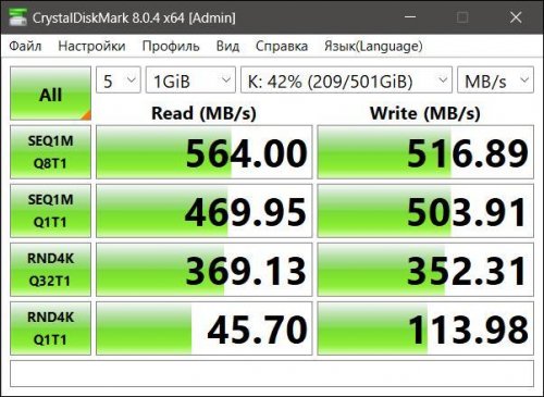 Фото SSD накопичувач Crucial MX500 2.5 1 TB (CT1000MX500SSD1) від користувача gorlum22