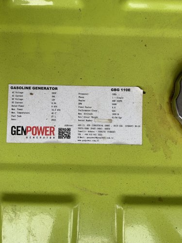 Фото Бензиновий генератор Genpower GBG 110E від користувача kalambur