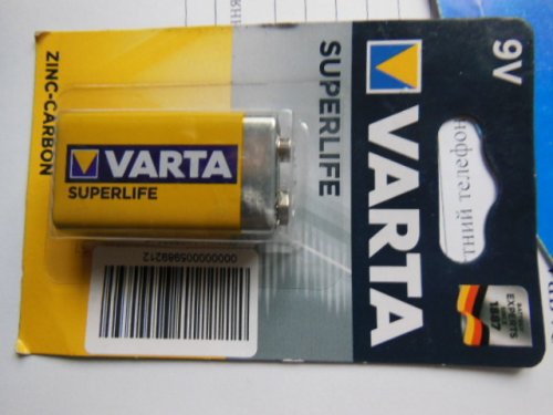 Фото Батарейка Varta Krona bat Carbon-Zinc 1шт SUPERLIFE (02022101411) від користувача 
