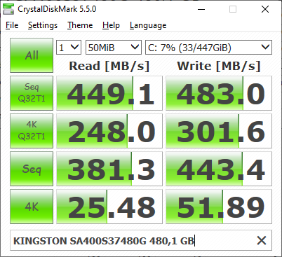 Фото SSD накопичувач Kingston A400 480 GB (SA400S37/480G) від користувача Ruloff