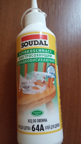 Фото Клей ПВА Soudal 64A D2 250г від користувача Banana XD