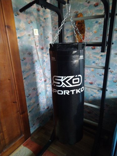 Фото Мішок боксерський циліндричний Sportko Мешок Элит с кольцом 110х35 см, 20-25кг, ПВХ (МП-2/MP-2) від користувача Kondratyev_S