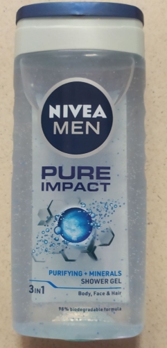 Фото гель для душу Nivea Гель для душа  Men Pure Impact 500 мл (4006000009452) від користувача jozefin L