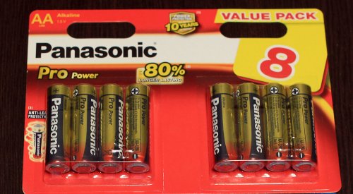 Фото Батарейка Panasonic AA bat Alkaline 6+2шт Pro Power (LR6XEG/8B2F) від користувача dr_ula