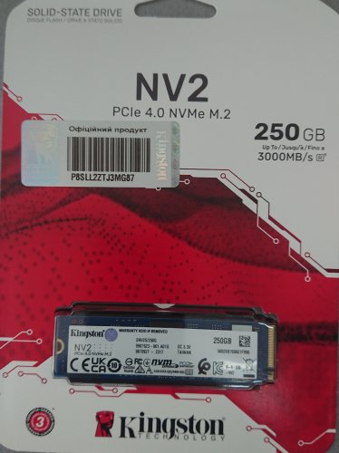 Фото SSD накопичувач Kingston NV2 250 GB (SNV2S/250G) від користувача Romanoff