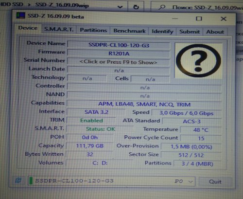 Фото SSD накопичувач GOODRAM CL100 120 GB (SSDPR-CL100-120) від користувача Alex Qwert