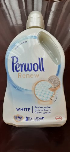 Фото Рідкий засіб для прання Perwoll Засіб для делікатного прання Renew для білих речей 2970 мл (9000101578171) від користувача Tukanoff