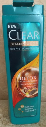 Фото  Clear vita ABE Увлажняющий шампунь для волосся  Scalpfoods Detox против перхоти, 400 мл (8714100757208) від користувача straume18