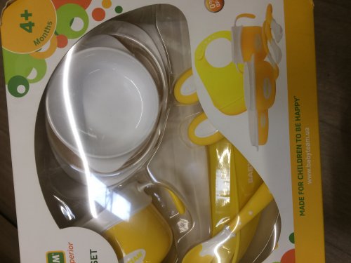 Фото Набір посуду Baby Team Набор детской посуды с нагрудником (6090) від користувача Іринка Марчак