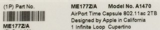 Фото Бездротовий маршрутизатор (роутер) Apple AirPort Time Capsule 2 TB (ME177) від користувача liutyi