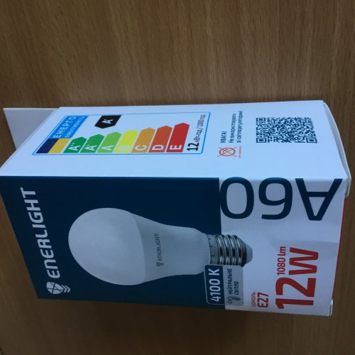 Фото Світлодіодна лампа LED Enerlight LED A60 12W 4100K E27 (A60E2712SMDNFR) від користувача SergeyProud