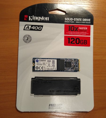 Фото SSD накопичувач Kingston A400 M.2 120 GB (SA400M8/120G) від користувача 