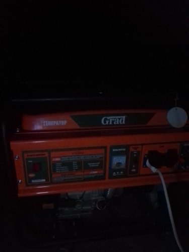 Фото Бензиновий генератор Grad Tools 5.0/5.5 кВт ручний запуск (5710955) від користувача Алекс Семен