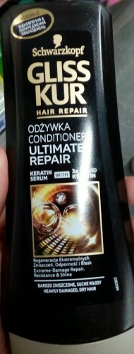 Фото  Gliss kur Ultimate Repair Shampoo Шампунь для сильно поврежденных и сухих волос400 ml (9000100663410) від користувача Seem