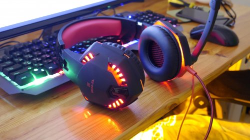 Фото Навушники з мікрофоном REAL-EL GDX-8000 Vibration Surround 7.1 BackLit Black-Red (EL124100017) від користувача iGavelyuk