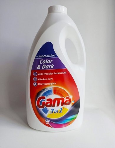 Фото Рідкий засіб для прання Gama Гель Цветное и черное 4.15 л (8435495818809) від користувача Maya