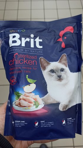 Фото сухий корм Brit Premium Cat Sterilized Chicken 8 кг (171870) від користувача Turbo-Yurik