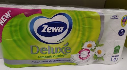 Фото туалетний папір Zewa Туалетная бумага Deluxe 3-слойная Цветы Белая 8 шт (7322540055337) від користувача Mexanik
