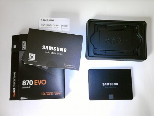 Фото SSD накопичувач Samsung 870 EVO 250 GB (MZ-77E250BW) від користувача Test UA