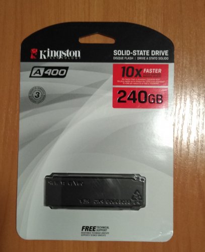 Фото SSD накопичувач Kingston A400 M.2 240 GB (SA400M8/240G) від користувача 