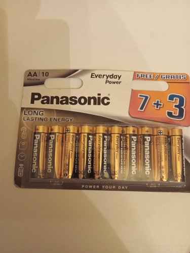 Фото Батарейка Panasonic AA bat Alkaline 10шт Everyday Power (LR6REE/10B3FPR) від користувача Romero