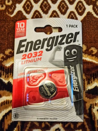 Фото Батарейка Energizer CR-2032 bat(3B) Lithium 1шт (E301021302) від користувача DimoneX007