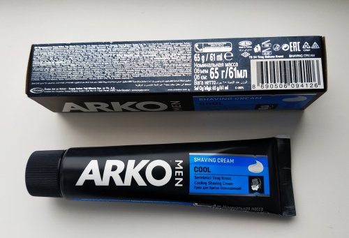 Фото крем для гоління ARKO Крем для гоління  Прохолода, 65 г 65 г (8690506094126) від користувача Styrman