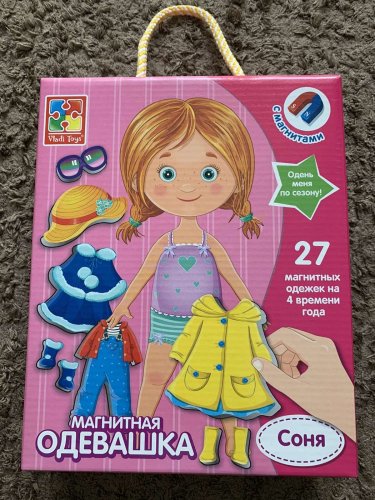 Фото Гра для самих маленьких Vladi Toys Магнитная одевашка Ева Укр. язык (VT3702-08) від користувача Ірчьона