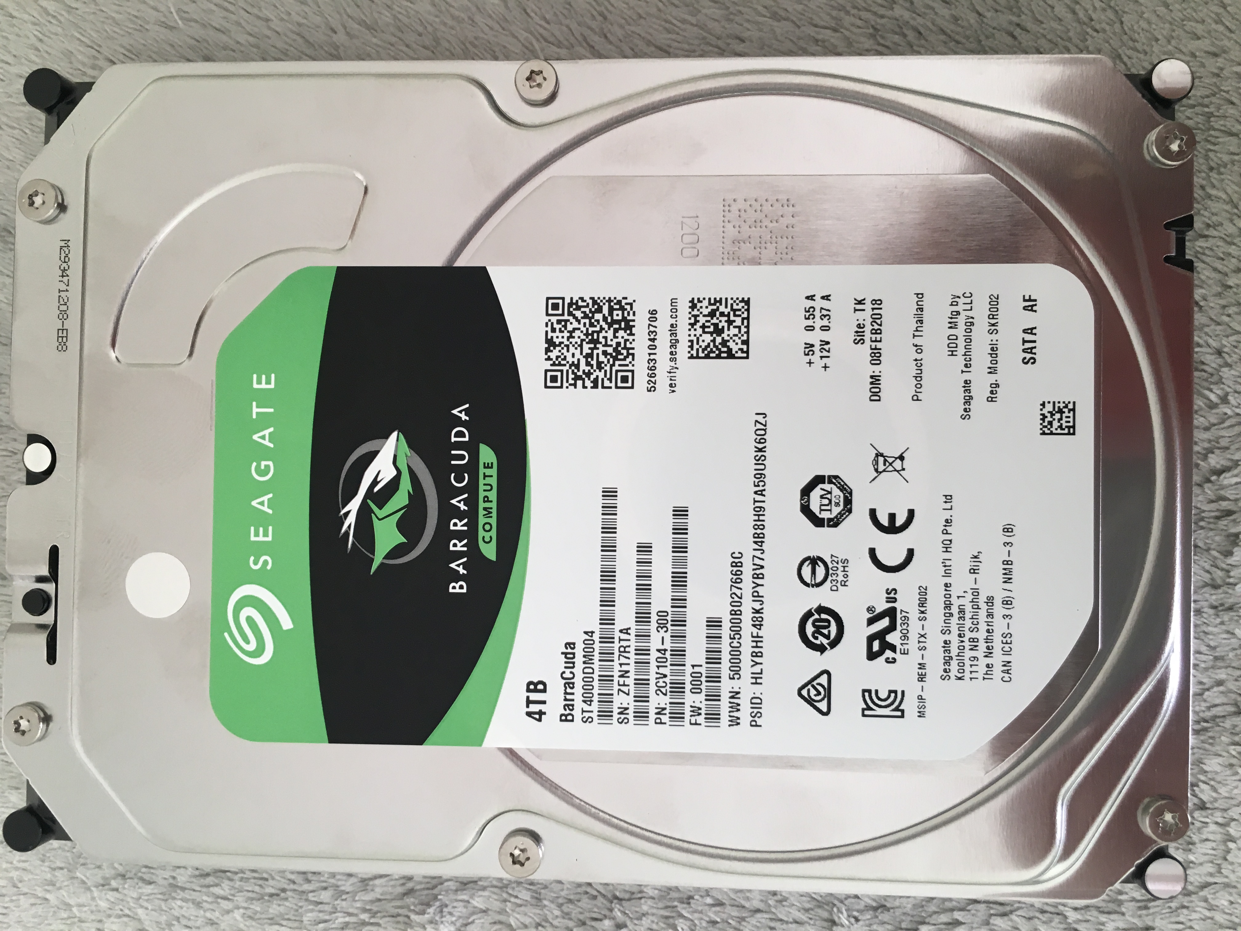 Seagate 4TB 3.5インチ HDD ST4000DM004 使用16579時間 管理:r-42 【SALE／60%OFF】 HDD