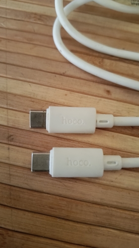 Фото Кабель USB Type-C Hoco X88 Magic silicone Type-C to Type-C 60W 1m White (6931474783370) від користувача DO3ATOP