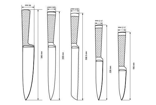 Фото Набір ножів з 7 предметів VINZER Falcon 50122 від користувача 